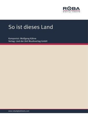 cover image of So ist dieses Land